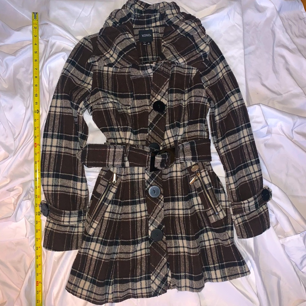 Brown plaid Coat